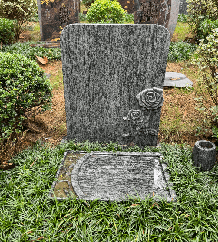 杭州竹茶园传统立碑墓型8号